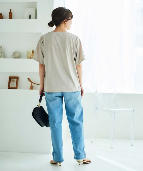 【セール】《手洗い可能》EPANOUIEロゴTシャツ（Tシャツ/カットソー）｜le.coeur blanc（ルクールブラン）