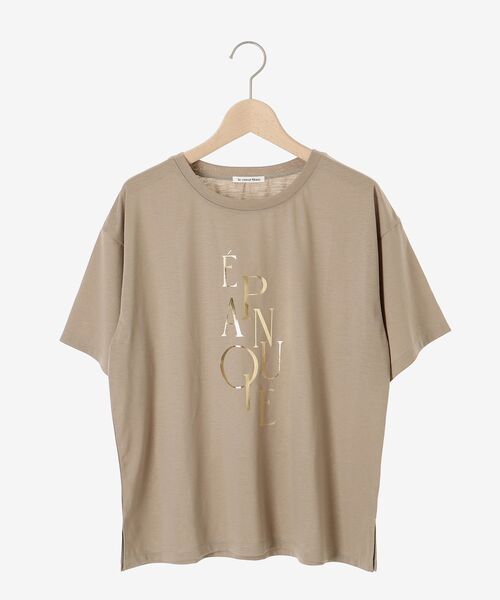 【セール】《手洗い可能》EPANOUIEロゴTシャツ（Tシャツ/カットソー）｜le.coeur blanc（ルクールブラン）