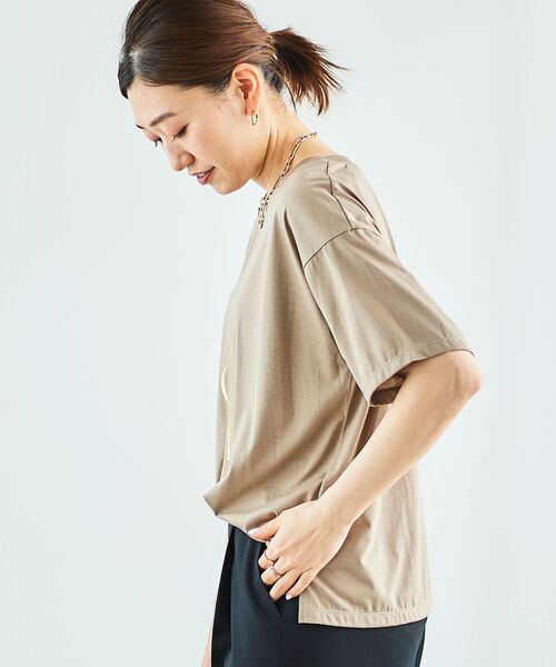 【セール】《手洗い可能》EPANOUIEロゴTシャツ（Tシャツ/カットソー）｜le.coeur blanc（ルクールブラン）