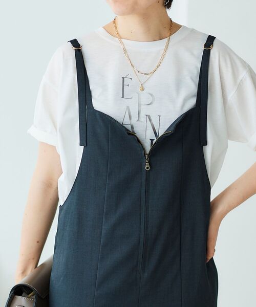 【セール】《手洗い可能》EPANOUIEロゴTシャツ（Tシャツ/カットソー）｜le.coeur blanc（ルクールブラン）