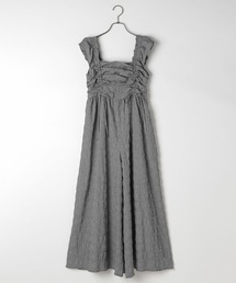 Heather | フロントシャーリングオールインワン　125503(つなぎ/オールインワン)