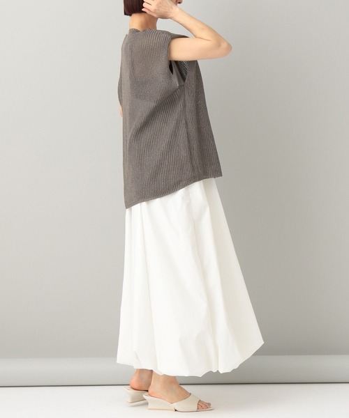 e/rm(イーアールエム)の「【e/rm】ワシニット_半袖(ニット/セーター・レディース・チャコールグレー/オフホワイト/ライトイエロー・FREE)」の11枚目の写真