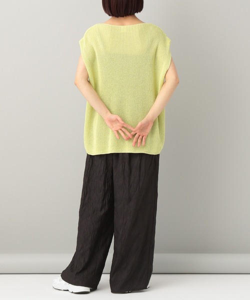 e/rm(イーアールエム)の「【e/rm】ワシニット_半袖(ニット/セーター・レディース・チャコールグレー/オフホワイト/ライトイエロー・FREE)」の18枚目の写真