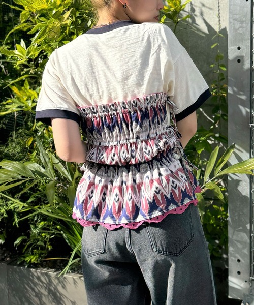 CIAOPANIC（チャオパニック）の「INDIAプリントリバーシブルシャーリングビスチェ（キャミソール・レディース・ブラウン/パープル・FREE）」の21枚目の写真