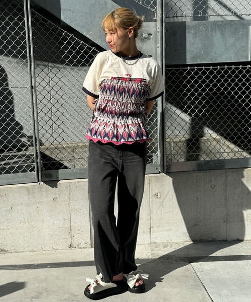 CIAOPANIC（チャオパニック）の「INDIAプリントリバーシブルシャーリングビスチェ（キャミソール・レディース・ブラウン/パープル・FREE）」の22枚目の写真