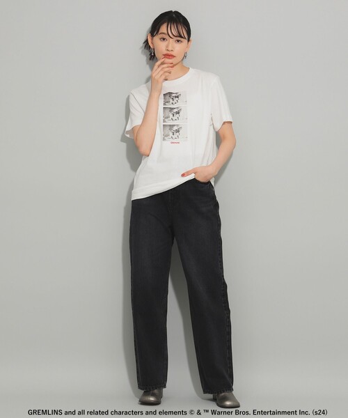 Ray BEAMS（レイビームス）の「GOOD ROCK SPEED / 別注 MOVIE Tシャツ（Tシャツ/カットソー・レディース・オフホワイト/チャコールグレー・ONE SIZE）」の3枚目の写真