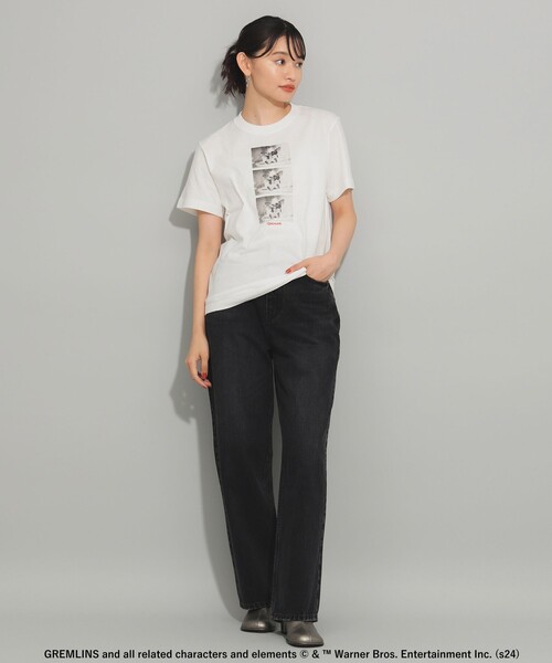 Ray BEAMS（レイビームス）の「GOOD ROCK SPEED / 別注 MOVIE Tシャツ（Tシャツ/カットソー・レディース・オフホワイト/チャコールグレー・ONE SIZE）」の4枚目の写真