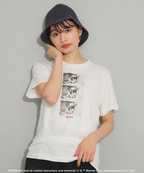 Ray BEAMS（レイビームス）の「GOOD ROCK SPEED / 別注 MOVIE Tシャツ（Tシャツ/カットソー・レディース・オフホワイト/チャコールグレー・ONE SIZE）」の7枚目の写真