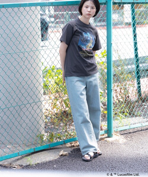 Ray BEAMS（レイビームス）の「GOOD ROCK SPEED / 別注 MOVIE Tシャツ（Tシャツ/カットソー・レディース・オフホワイト/チャコールグレー・ONE SIZE）」の8枚目の写真