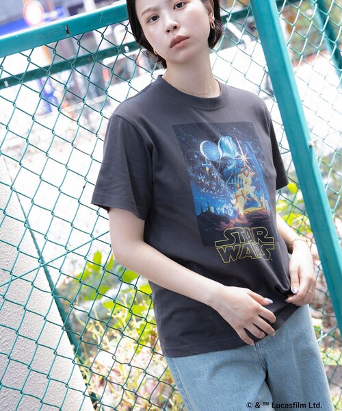 Ray BEAMS（レイビームス）の「GOOD ROCK SPEED / 別注 MOVIE Tシャツ（Tシャツ/カットソー・レディース・オフホワイト/チャコールグレー・ONE SIZE）」の10枚目の写真