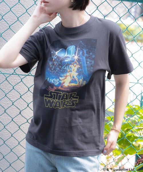 Ray BEAMS（レイビームス）の「GOOD ROCK SPEED / 別注 MOVIE Tシャツ（Tシャツ/カットソー・レディース・オフホワイト/チャコールグレー・ONE SIZE）」の11枚目の写真