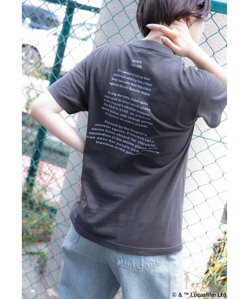 Ray BEAMS（レイビームス）の「GOOD ROCK SPEED / 別注 MOVIE Tシャツ（Tシャツ/カットソー・レディース・オフホワイト/チャコールグレー・ONE SIZE）」の12枚目の写真