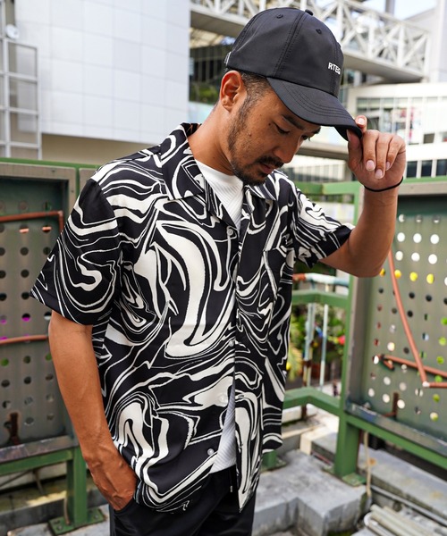 adamsJUGGLER(アダムスジャグラー)の「RIDGE/Pショートシャツ(シャツ/ブラウス・メンズ・ホワイト/ブラック・L/M)」の20枚目の写真