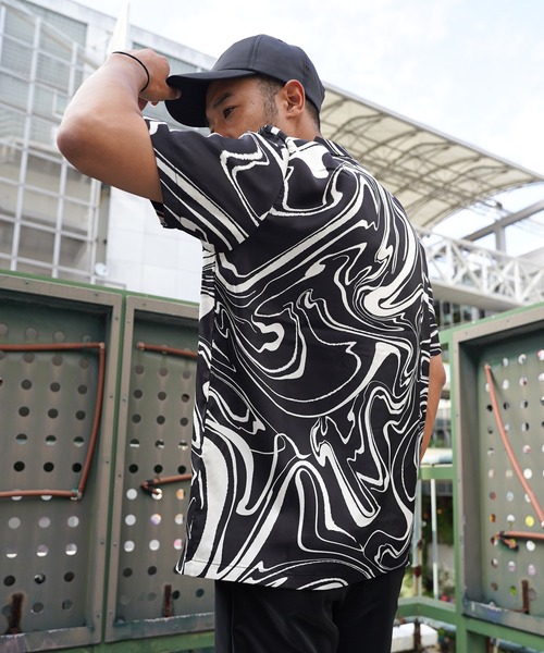 adamsJUGGLER(アダムスジャグラー)の「RIDGE/Pショートシャツ(シャツ/ブラウス・メンズ・ホワイト/ブラック・L/M)」の21枚目の写真