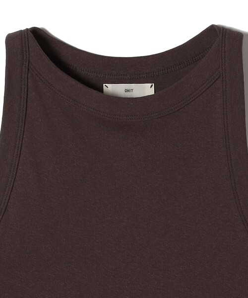 SHIPS（シップス）の「【SHIPS別注】onit:〈洗濯機可能〉アメリカンスリーブ タンクトップ（タンクトップ・レディース・ブラウン/ライトブルー/オフホワイト/オリーブ/ナチュラル・ONE SIZE）」の18枚目の写真