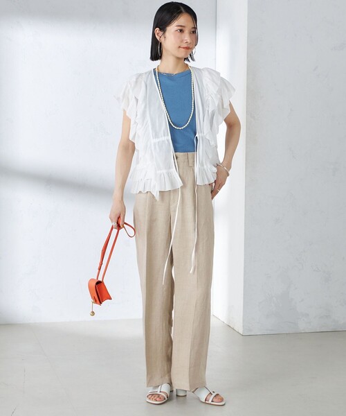 SHIPS for women / シップスウィメン アメリカン スリーブ リブ タンクトップ セール】【SHIPS別注】onit:〈洗濯機可能〉アメリカンスリーブ