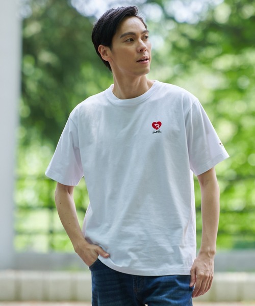 Arnold Palmer(アーノルドパーマー)の「ハートモチーフ シェア ロゴ Tシャツ(Tシャツ/カットソー・レディース・ホワイト/ブラック/グリーン・XS/LL/L/M/S)」の17枚目の写真