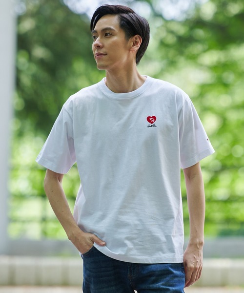 Arnold Palmer(アーノルドパーマー)の「ハートモチーフ シェア ロゴ Tシャツ(Tシャツ/カットソー・レディース・ホワイト/ブラック/グリーン・XS/LL/L/M/S)」の18枚目の写真