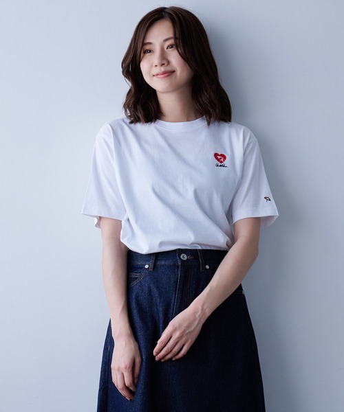 Arnold Palmer(アーノルドパーマー)の「ハートモチーフ シェア ロゴ Tシャツ(Tシャツ/カットソー・レディース・ホワイト/ブラック/グリーン・XS/LL/L/M/S)」の14枚目の写真