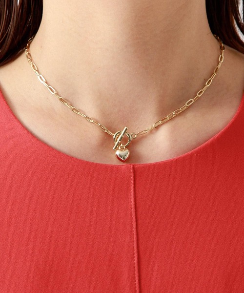 URBAN RESEARCH Sonny Label(アーバンリサーチサニーレーベル)の「ハートチャームチェーンネックレス(ネックレス・レディース・ゴールド/シルバー・ONE)」の3枚目の写真