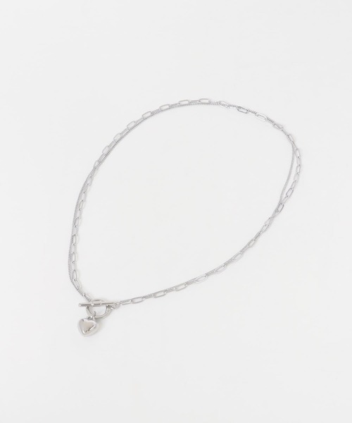 URBAN RESEARCH Sonny Label(アーバンリサーチサニーレーベル)の「ハートチャームチェーンネックレス(ネックレス・レディース・ゴールド/シルバー・ONE)」の4枚目の写真