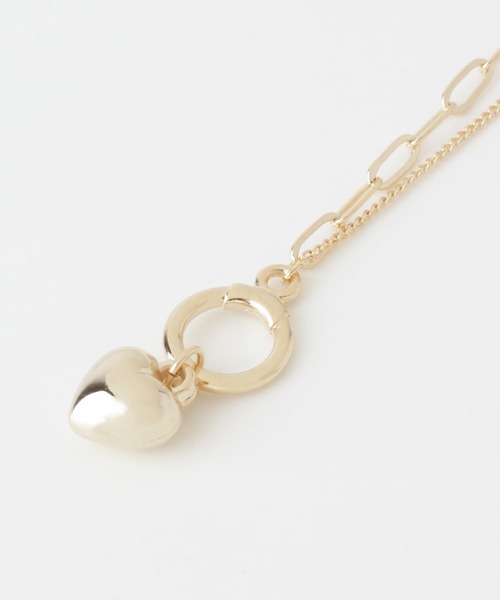 URBAN RESEARCH Sonny Label(アーバンリサーチサニーレーベル)の「ハートチャームチェーンネックレス(ネックレス・レディース・ゴールド/シルバー・ONE)」の7枚目の写真