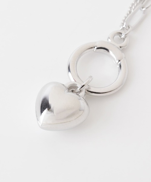 URBAN RESEARCH Sonny Label(アーバンリサーチサニーレーベル)の「ハートチャームチェーンネックレス(ネックレス・レディース・ゴールド/シルバー・ONE)」の9枚目の写真