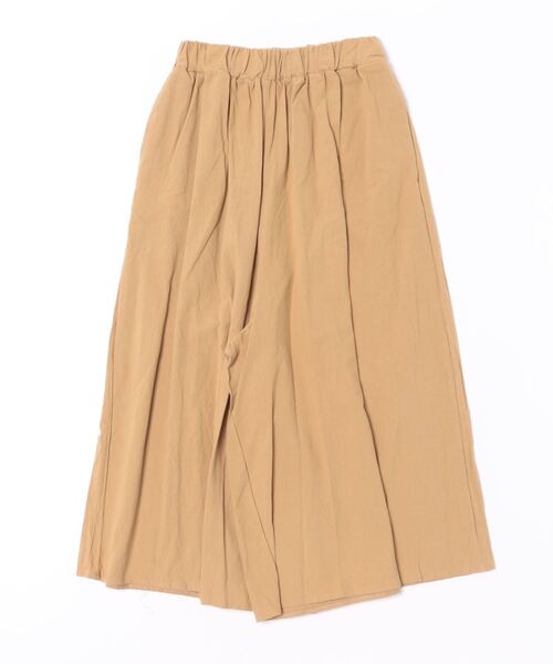 Q(キュー)の「フレアワイドパンツ(その他パンツ・レディース・ベージュ/マスタード/ブラック・MEDIUM)」の4枚目の写真