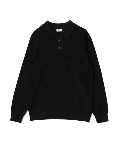 BEAMS（ビームス）の「12ゲージ リブニット ポロシャツ（ポロシャツ