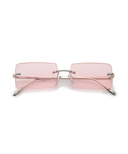 bonjour records（ボンジュールレコーズ）の「【bonjour records/ボンジュールレコード】 original Square Sunglass 1 スクエアタイプサングラス（サングラス・メンズ・ピンク/グレー・FREE）」の2枚目の写真