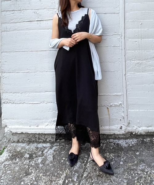 ketty cherie(ケティシェリー)の「2wayリネンミックスニットカーディガンアンサンブル≪手洗い可能≫(ニット/セーター・レディース・ブラック/ブルー・M)」の11枚目の写真