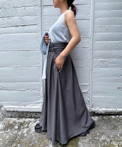 ketty cherie(ケティシェリー)の「2wayリネンミックスニットカーディガンアンサンブル≪手洗い可能≫(ニット/セーター・レディース・ブラック/ブルー・M)」の22枚目の写真