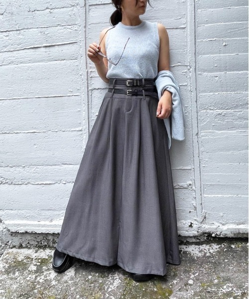 ketty cherie(ケティシェリー)の「2wayリネンミックスニットカーディガンアンサンブル≪手洗い可能≫(ニット/セーター・レディース・ブラック/ブルー・M)」の20枚目の写真