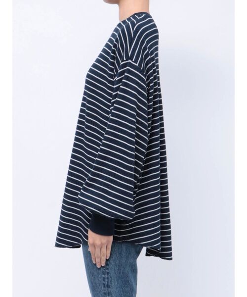 Ungrid(アングリッド)の「【WEB限定】スリーブボリュームワッフルボーダーロングスリーブTee(Tシャツ/カットソー・レディース・ネイビー/グリーン/レッド・FREE)」の17枚目の写真