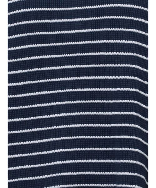 Ungrid(アングリッド)の「【WEB限定】スリーブボリュームワッフルボーダーロングスリーブTee(Tシャツ/カットソー・レディース・ネイビー/グリーン/レッド・FREE)」の8枚目の写真