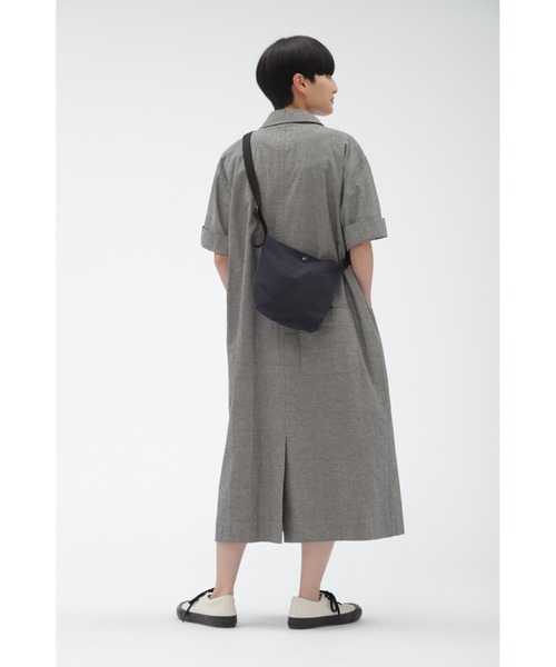 MHL. マーガレットハウエル WORN NYLON CANVAS ネイビー MHL.（エムエイチエル）の「WORN NYLON CANVAS（ショルダー