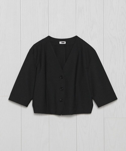 <H>トロピカル Vネックカーディガン H BEAUTY&YOUTH UNITED ARROWS（エイチビューティーアンドユース
