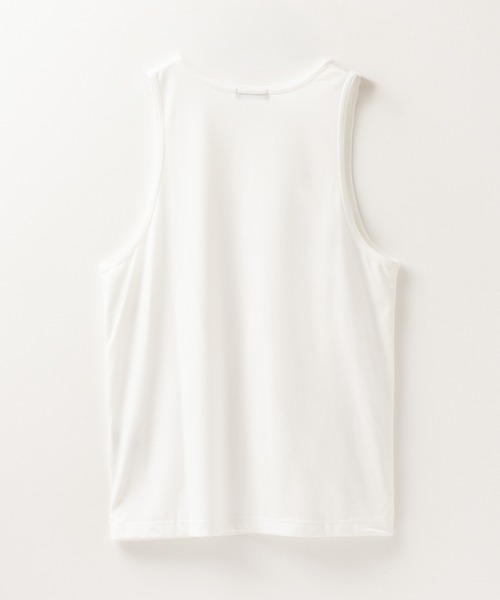 NAVY（ネイビー）の「麻調DRYクルーネックアンサンブル(Tシャツ＋タンクトップ)（Tシャツ/カットソー・メンズ・ブラック/ベージュ・M/L/XL）」の19枚目の写真