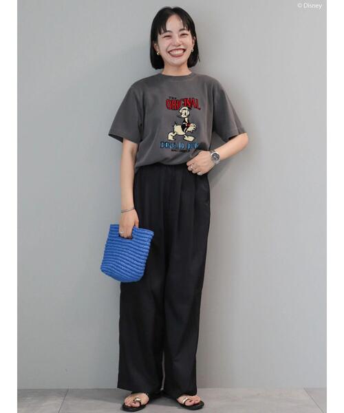 Disney(ディズニー)の「フロッキーPtフェード加工T/Donald(Tシャツ/カットソー・レディース・チャコールグレー・M/L)」の15枚目の写真