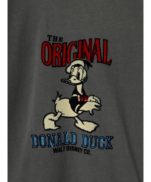 Disney(ディズニー)の「フロッキーPtフェード加工T/Donald(Tシャツ/カットソー・レディース・チャコールグレー・M/L)」の8枚目の写真