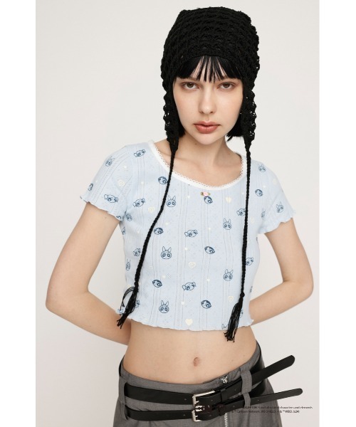 SLY(スライ)の「THE POWERPUFF GIRLS T/SH ザ パワーパフ ガールズ Tシャツ(Tシャツ/カットソー・レディース・ライトブルー/ホワイト・FREE)」の13枚目の写真