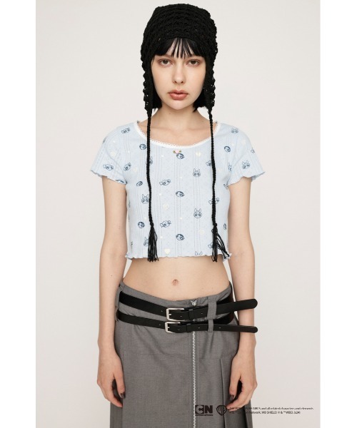 SLY(スライ)の「THE POWERPUFF GIRLS T/SH ザ パワーパフ ガールズ Tシャツ(Tシャツ/カットソー・レディース・ライトブルー/ホワイト・FREE)」の11枚目の写真
