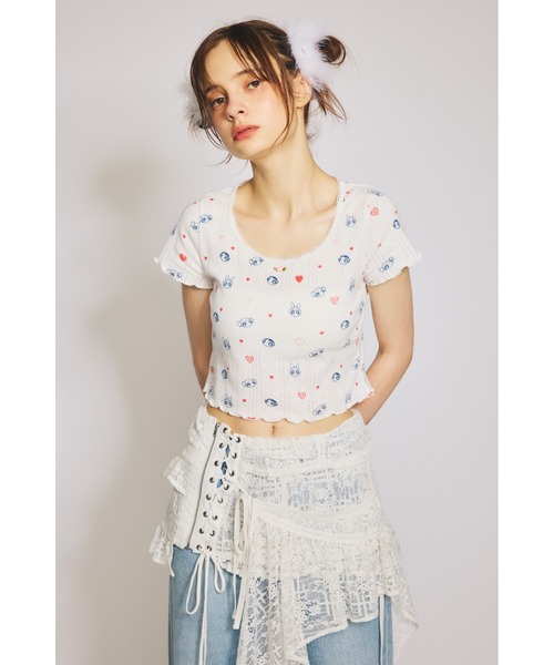 SLY(スライ)の「THE POWERPUFF GIRLS T/SH ザ パワーパフ ガールズ Tシャツ(Tシャツ/カットソー・レディース・ライトブルー/ホワイト・FREE)」の16枚目の写真