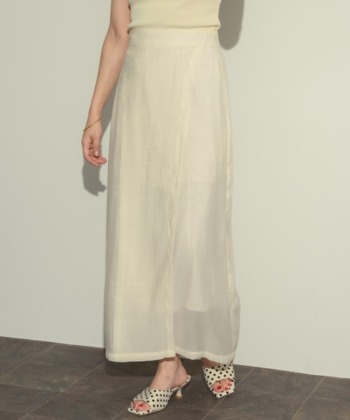 NEUNA（ヌナ）の「レイヤードシアーラップスカート（スカート）」 - WEAR