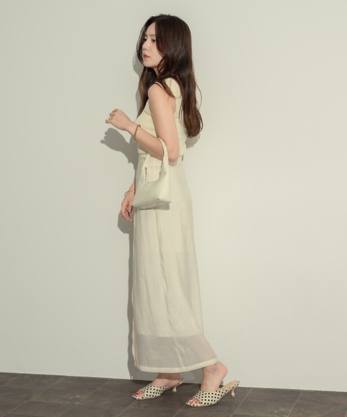 NEUNA（ヌナ）の「レイヤードシアーラップスカート（スカート・レディース・アイボリー/チャコールグレー/ブラック・FREE/SMALL）」の20枚目の写真