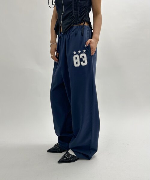 WHO'S WHO gallery（フーズフーギャラリー）の「ナンバリングスウェパン /セットアップ対応可（スウェットパンツ・レディース・ブラック/ライトグレー/ネイビー/グレー/カーキ・FREE）」の8枚目の写真