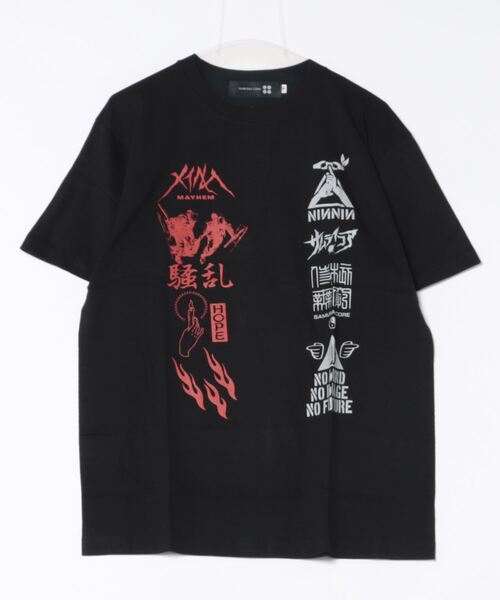 SAMURAI CORE(サムライコア)の「《SAMURAI CORE x MAYHEM》Graphic Design T(Tシャツ/カットソー・メンズ・ホワイト/ブラック・MEDIUM/LARGE)」の2枚目の写真