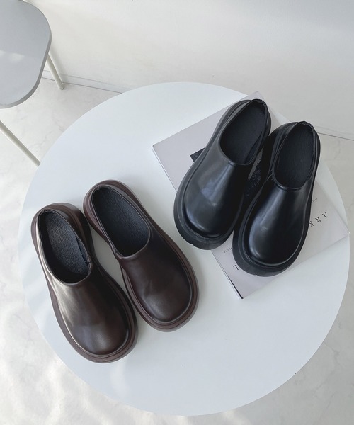 厚底バックオープンサボ（サンダル）｜AS KNOW AS plus（アズノゥアズ