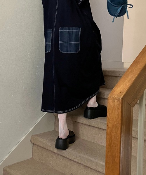 AS KNOW AS plus（アズノゥアズプラス）の「厚底バックオープンサボ（サンダル・レディース・ブラック/ブラウン・M/L）」の16枚目の写真