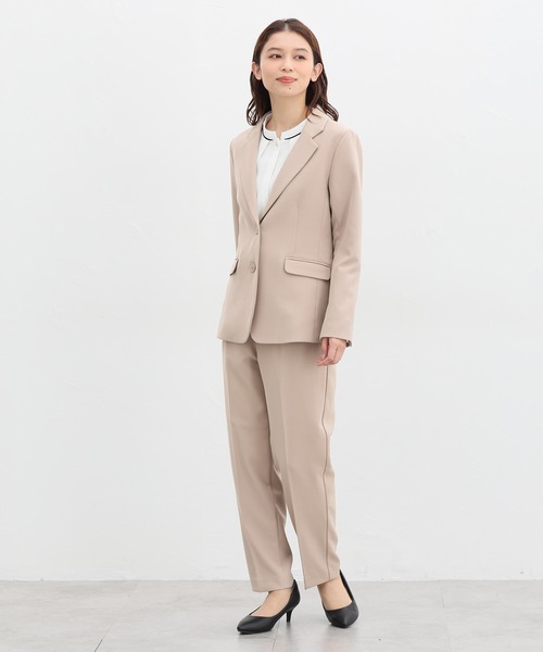 Honeys(ハニーズ)の「【ストレッチ/ウォッシャブル/イージーケア】2つ釦テーラード(テーラードジャケット・レディース・ネイビー/ベージュ/ブラック/杢グレー・S/M/L/LL/3L)」の22枚目の写真